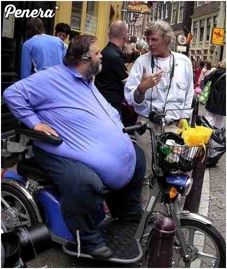 Tyle przytyć żeby nie móc chodzić