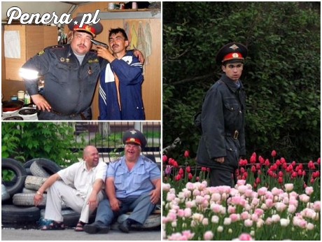 Typowi rosyjscy policjanci