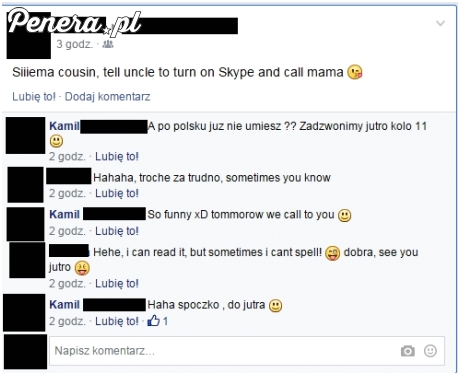 Typowy polaczek w Anglii