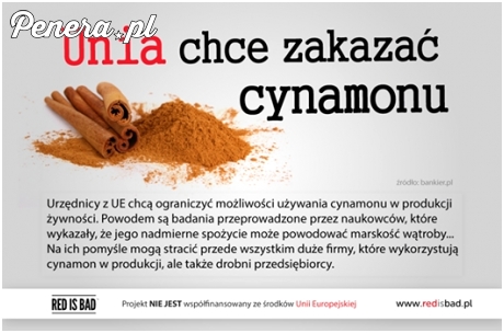Unia chce zakazać cynamonu