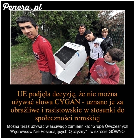 Unia zabroniła używać słowa Cygan