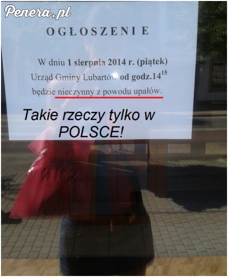 Urząd nieczynny z powodu upałów