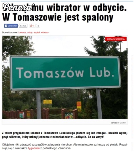 Utknął mu wibrator w odbycie