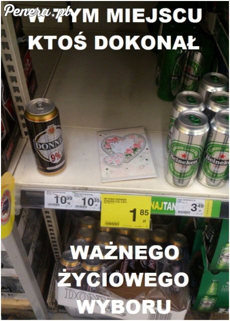 W tym miejscu ktoś dokonał bardzo ważnego wyboru