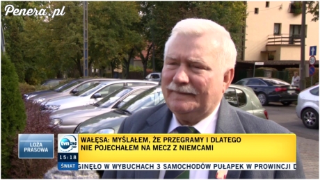 Wałęsa nie oglądał bo myślał że przegramy