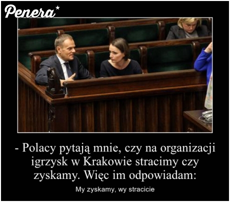 Wiadomo dla kogo miały być igrzyska