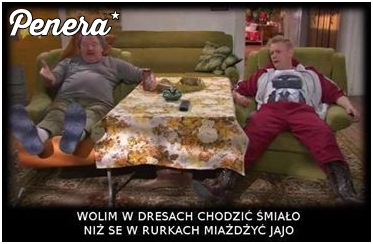 Wolim w dresach chodzić śmiało