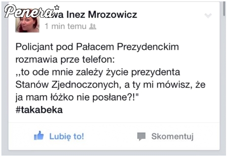 Wymówka polskiego policjanta