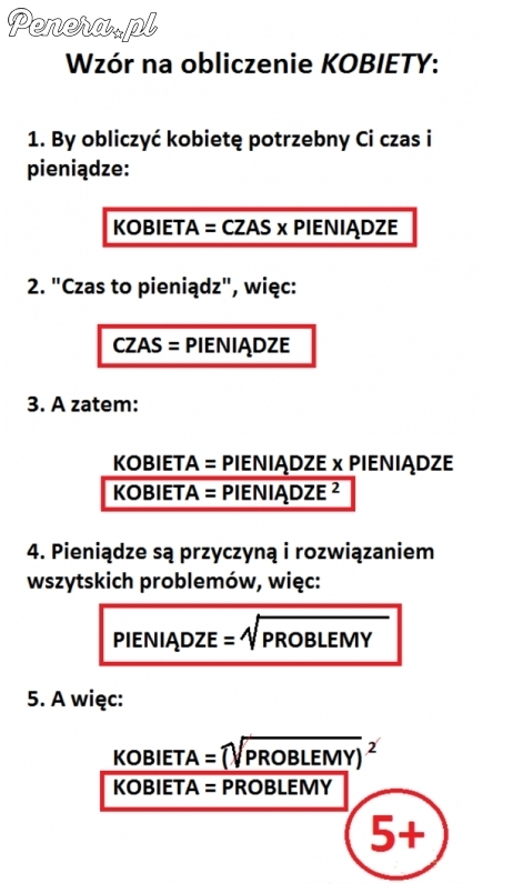 Wzór na obliczenie kobiety