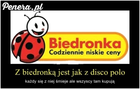 Z Biedronką jest jak z Disco Polo