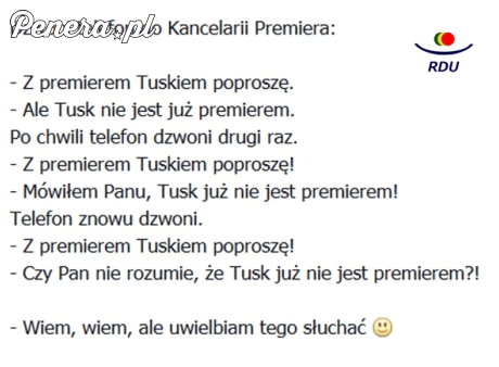 Z Premierem Tuskiem poproszę...