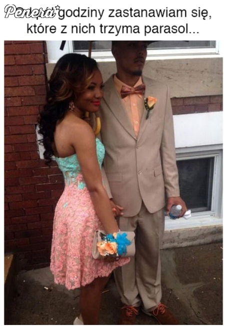 Zagadka - Kto trzyma parasol?