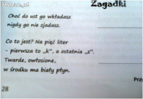 Zagadki z gimbazjalnej gazetki