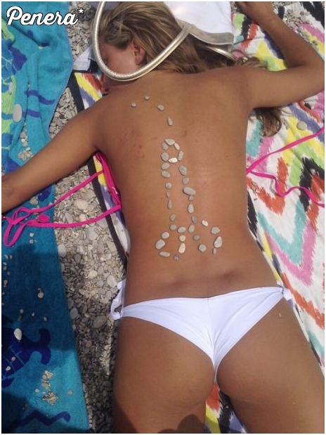 Żarcik na koleżance na całe lato