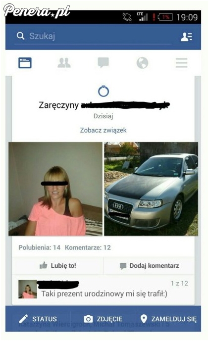 Zaręczyny z samochodem