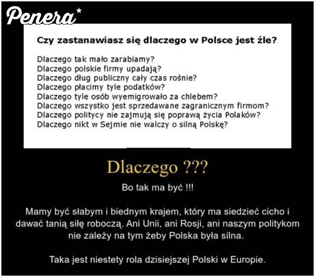 Zastanawiasz się dlaczego w Polsce jest źle?