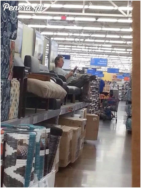 Żona na zakupach a ja sobie wypoczywam