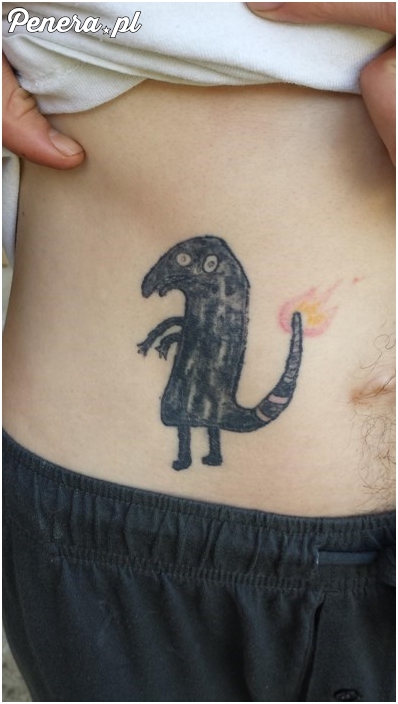 Zrób mi tatuaż dinozaura powiedział